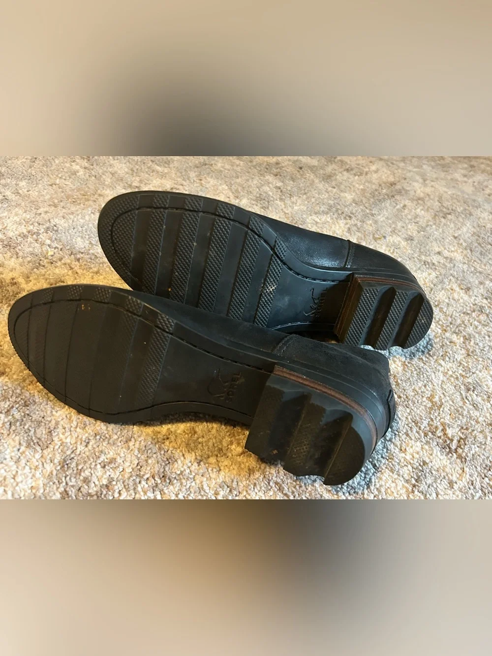 Sorel Black Suede Cutout Ankle Bootie